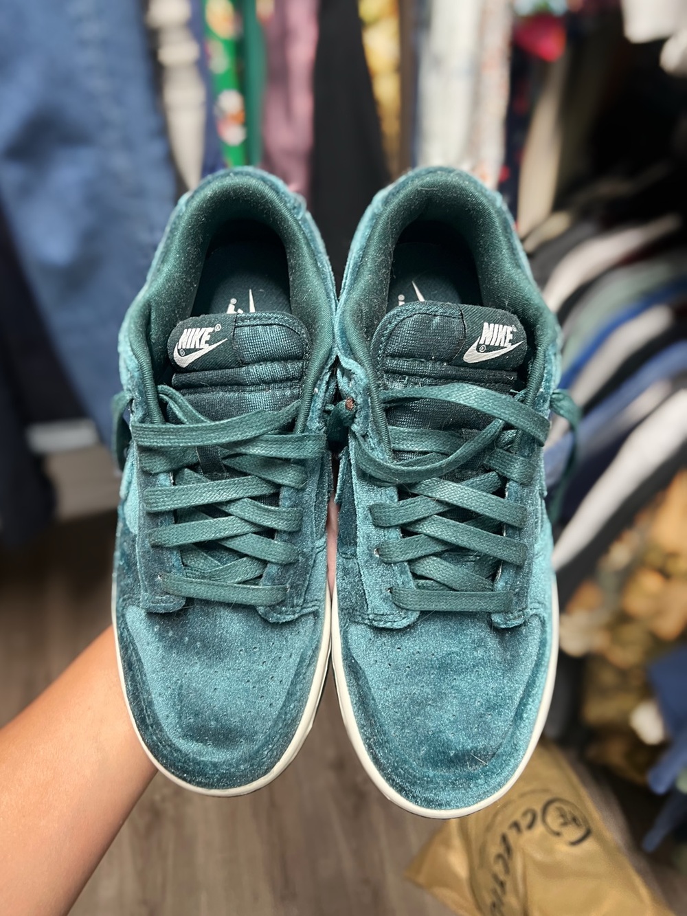 Nike Dunk Teal Velvet